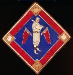 1914 B18 Blanket- Zack Wheat, Brooklyn NL- Blue Infield Version- ex-mt 70/30- Hall of Famer!.