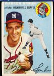 1954 Topps Baseball- #20 Warren Spahn, Braves