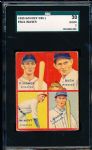1935 Goudey 4 in 1 Baseball- #3C Bush/ P. Waner/ L Waner/ W. Hoyt- SGC 30 (Good 2)