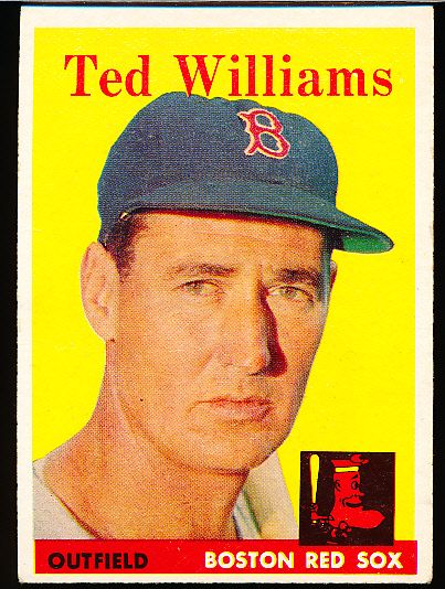 1958 Topps Bb- #1 Ted Williams, Red Sox