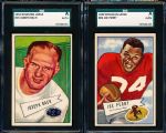 1952 Bowman Large Football- 2 Cards- SGC A (Authentic)- #53 Bach, #83 Joe Perry