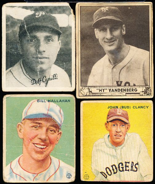 Three Vintage Baseball Cards