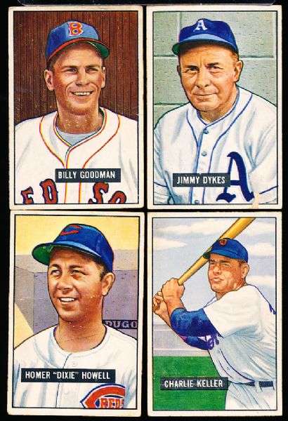 1951 Bowman Bb- 10 Cards
