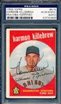 1959 Topps Bsbl. #515 Harmon Killebrew, Twins- High Number, Autographed- PSA/DNA Slabbed/ Certified