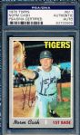 1970 Topps Bsbl. #611 Norm Cash, Tigers- Autographed- PSA/DNA Slabbed/ Certified