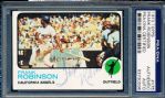 1973 Topps Bsbl. #175 Frank Robinson, Angels- Autographed- PSA/DNA Slabbed/ Certified