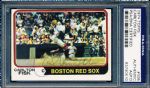 1974 Topps Bsbl. #105 Carlton Fisk, Red Sox- Autographed- PSA/DNA Slabbed/ Certified