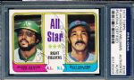 1974 Topps Bsbl. #338 Reggie Jackson/Billy Williams All Star RF- Autographed by Both- PSA/DNA Slabbed/ Certified