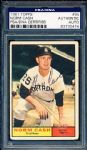 1961 Topps Bsbl. #95 Norm Cash, Tigers- Autographed- PSA/DNA Certified/ Slabbed