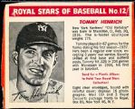 1950-52 Royal Desserts- #12 Tommy Henrich, Yankees