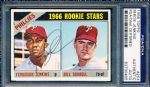 1966 Topps Bsbl. #254 Fergie Jenkins RC/Sorrell, Phillies- Autographed by Fergie Jenkins- PSA/ DNA Certified/ Slabbed