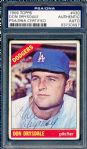 1966 Topps Bsbl. #430 Don Drysdale, Dodgers- Autographed- PSA/DNA Certified/ Slabbed