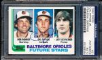 1982 Topps Baseball- #21 Cal Ripken Jr Autographed Rookie Card- PSA DNA CERTIFIED AUTHENTIC AUTO