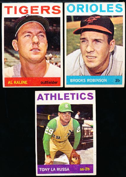 1964 Topps Bb- 3 Cards