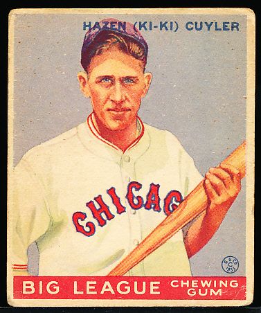 1933 Goudey Baseball- #23 Kiki Cuyler, Cubs
