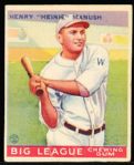 1933 Goudey Baseball- #47 Heinie Manush, Washington