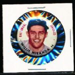 1956 Topps Baseball Pin- Willie Miranda, Baltimore Orioles