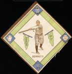 1914 B18 Baseball Blanket- Ray Demmitt, Detroit- White Infield