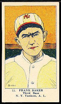 1923 W515-1- #15 Frank Baker, Yankees