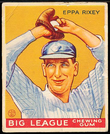 1933 Goudey Baseball- #74 Eppa Rixey, Reds