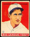 1933 Goudey Baseball- #76 Mickey Cochrane, A’s