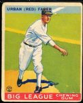 1933 Goudey Baseball- #79 Red Faber, White Sox