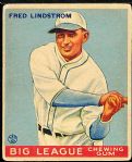 1933 Goudey Baseball- #133 Fred Lindstrom, Pirates