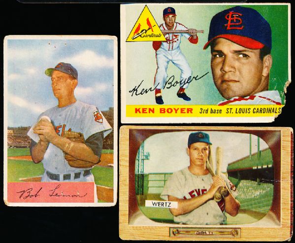 1954-55 Baseball Group- 21 Cards