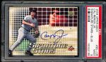 2004 Upper Deck Baseball- “Signature Stars- Blue”- #SS-CR Cal Ripken Jr.- PSA Mint 9 - #93/99