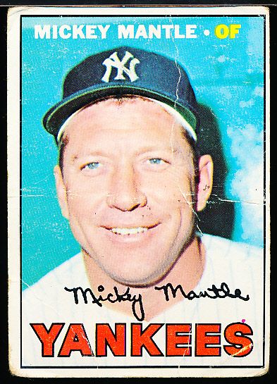 1967 Topps Bb- #150 Mickey Mantle, Yankees
