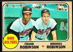 1968 T Bb- # 530 Birds Belters- Frank Robinson/ Brooks Robinson