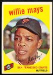 1959 Topps Bb- #50 Willie Mays, Giants
