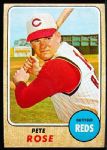 1968 T Bb- #230 Pete Rose, Reds