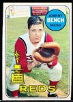 1969 T Bb- #95 Johnny Bench, Reds