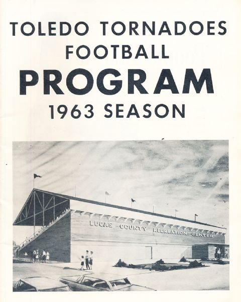1963 Toledo Tornadoes Minor League (United Football League) Football Program