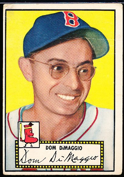 1952 Topps Baseball- #22 Dom DiMaggio, Red Sox