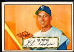 1952 Topps Baseball- #36 Gil Hodges, Dodgers