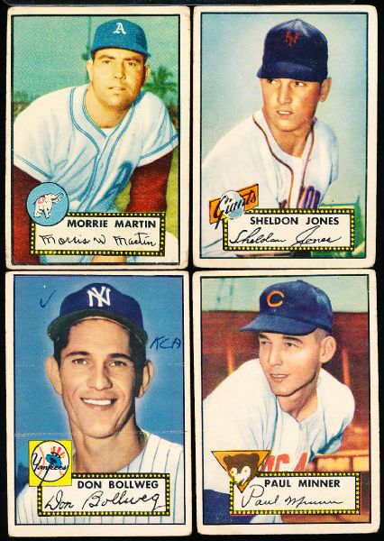 1952 Topps Baseball- 4 Diff.