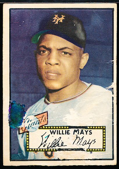 1952 Topps Baseball- #261 Willie Mays, Giants