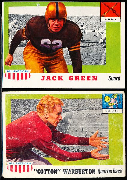 1955 Topps All American Fb- 3 Diff.