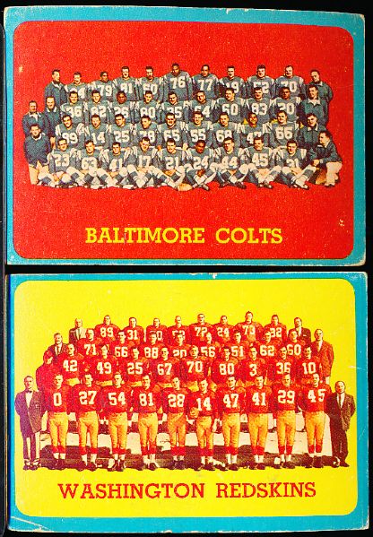 1962-63 Topps Fb- 16 Cards