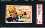 1951 Bowman Fb- #125 Abner Wimberly, Packers- Autographed Card – SGC Certified Authentic &d Holdered
