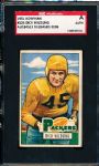 1951 Bowman Fb- #126 Dick Wildung, Packers- Autographed Card- SGC Certified Authentic & Holdered