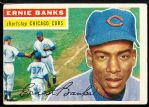 1956 Topps Baseball- #15 Ernie Banks, Cubs- White back