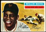 1956 Topps Baseball- #130 Willie Mays, Giants- Gray back