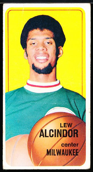 1970-71 Topps Basketball- #75 Lew Alcindor, Milwaukee- 2nd year card! 