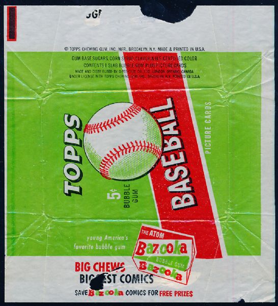 1955 Topps Baseball 5 Cent Wrapper