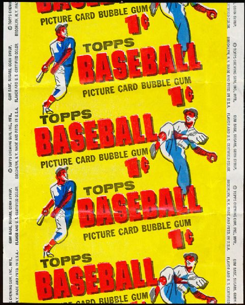 1956 Topps Baseball 1 Cent Wrapper