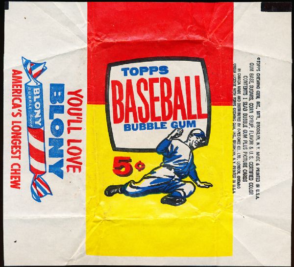 1957 Topps Baseball- 5 Cent Wrapper