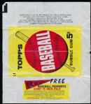 1963 Topps Baseball- 5 Cent Wrapper